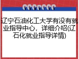辽宁石油化工大学有没有就业指导中心，详细介绍(辽石化就业指导详情)