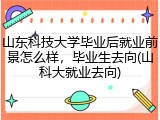 山东科技大学毕业后就业前景怎么样，毕业生去向(山科大就业去向)