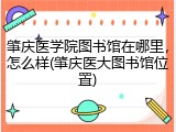 肇庆医学院图书馆在哪里，怎么样(肇庆医大图书馆位置)