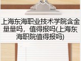 上海东海职业技术学院含金量量吗，值得报吗(上海东海职院值得报吗)