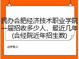 民办合肥经济技术职业学院一届招收多少人，最近几年(合经院近年招生数)