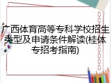 广西体育高等专科学校招生类型及申请条件解读(桂体专招考指南)