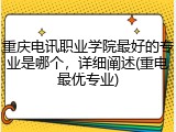 重庆电讯职业学院最好的专业是哪个，详细阐述(重电最优专业)