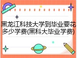 黑龙江科技大学到毕业要花多少学费(黑科大毕业学费)