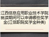 江西信息应用职业技术学院就读期间可以申请哪些奖学金(江信职院奖学金种类)
