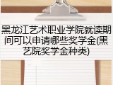 黑龙江艺术职业学院就读期间可以申请哪些奖学金(黑艺院奖学金种类)