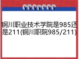 铜川职业技术学院是985还是211(铜川职院985/211)