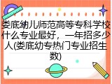 娄底幼儿师范高等专科学校什么专业最好，一年招多少人(娄底幼专热门专业招生数)