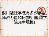银川能源学院有多少学生，师资力量如何(银川能源学院师生规模)