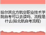 哈尔滨北方航空职业技术学院自考可以去读吗，流程是什么(哈北航自考流程)