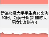 新疆财经大学学生男女比例如何，趋势分析(新疆财大男女比例趋势)