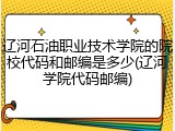 辽河石油职业技术学院的院校代码和邮编是多少(辽河学院代码邮编)