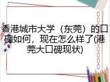 香港城市大学（东莞）的口碑如何，现在怎么样了(港莞大口碑现状)