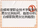 白银希望职业技术学院学生男女比例如何，趋势分析(白银职院男女比例趋势)