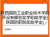 陕西国防工业职业技术学院开设有哪些奖学和助学金(陕国防职院奖助学金)