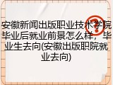 安徽新闻出版职业技术学院毕业后就业前景怎么样，毕业生去向(安徽出版职院就业去向)