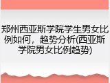 郑州西亚斯学院学生男女比例如何，趋势分析(西亚斯学院男女比例趋势)