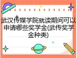 武汉传媒学院就读期间可以申请哪些奖学金(武传奖学金种类)