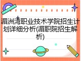 湄洲湾职业技术学院招生计划详细分析(湄职院招生解析)