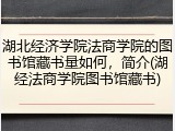 湖北经济学院法商学院的图书馆藏书量如何，简介(湖经法商学院图书馆藏书)