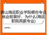 唐山海运职业学院哪些专业就业前景好，为什么(海运职院高薪专业)
