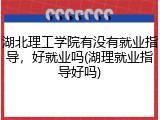 湖北理工学院有没有就业指导，好就业吗(湖理就业指导好吗)