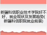 新疆科信职业技术学院好不好，就业现状及发展趋势(新疆科信职院就业前景)