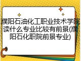 濮阳石油化工职业技术学院读什么专业比较有前景(濮阳石化职院前景专业)