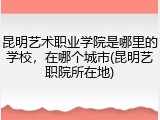 昆明艺术职业学院是哪里的学校，在哪个城市(昆明艺职院所在地)