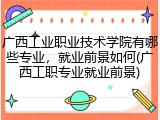 广西工业职业技术学院有哪些专业，就业前景如何(广西工职专业就业前景)