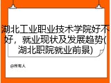湖北工业职业技术学院好不好，就业现状及发展趋势(湖北职院就业前景)
