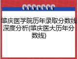 肇庆医学院历年录取分数线深度分析(肇庆医大历年分数线)
