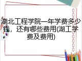 湖北工程学院一年学费多少钱，还有哪些费用(湖工学费及费用)