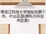 黑龙江科技大学地址在哪个市，什么区县(黑科大所在市区县)