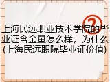 上海民远职业技术学院的毕业证含金量怎么样，为什么(上海民远职院毕业证价值)