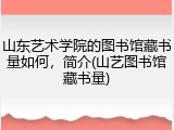 山东艺术学院的图书馆藏书量如何，简介(山艺图书馆藏书量)