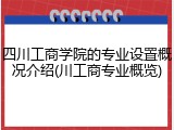 四川工商学院的专业设置概况介绍(川工商专业概览)