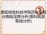 贵阳信息科技学院历年录取分数线深度分析(贵科院录取线分析)