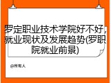 罗定职业技术学院好不好，就业现状及发展趋势(罗职院就业前景)