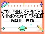 马鞍山职业技术学院的学生毕业都怎么样了(马鞍山职院毕业生去向)