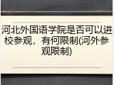河北外国语学院是否可以进校参观，有何限制(河外参观限制)