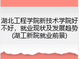湖北工程学院新技术学院好不好，就业现状及发展趋势(湖工新院就业前景)