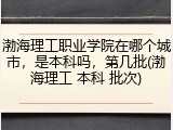 渤海理工职业学院在哪个城市，是本科吗，第几批(渤海理工 本科 批次)