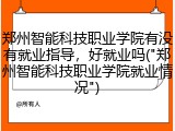 郑州智能科技职业学院有没有就业指导，好就业吗("郑州智能科技职业学院就业情况")