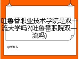 吐鲁番职业技术学院是双一流大学吗?(吐鲁番职院双一流吗)