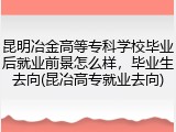昆明冶金高等专科学校毕业后就业前景怎么样，毕业生去向(昆冶高专就业去向)