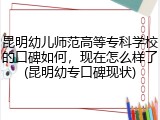 昆明幼儿师范高等专科学校的口碑如何，现在怎么样了(昆明幼专口碑现状)
