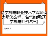 辽宁机电职业技术学院师资力量怎么样，名气如何(辽宁机电师资名气)