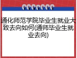 通化师范学院毕业生就业大致去向如何(通师毕业生就业去向)