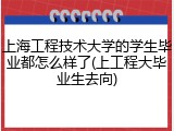 上海工程技术大学的学生毕业都怎么样了(上工程大毕业生去向)